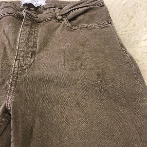 Free People Distressed Brown Jeggings - Picture 3 of 5